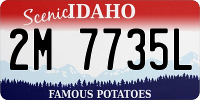 ID license plate 2M7735L