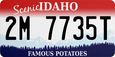 ID license plate 2M7735T
