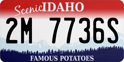ID license plate 2M7736S