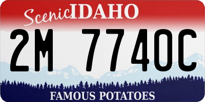 ID license plate 2M7740C