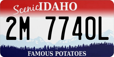 ID license plate 2M7740L