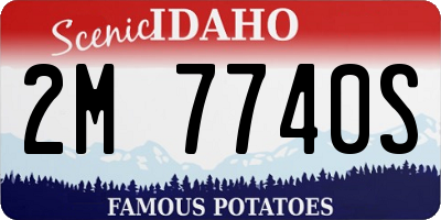 ID license plate 2M7740S