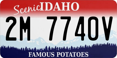 ID license plate 2M7740V