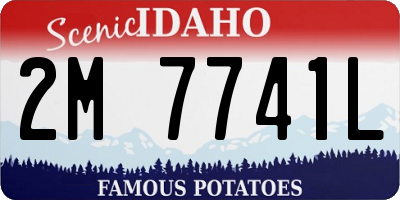 ID license plate 2M7741L