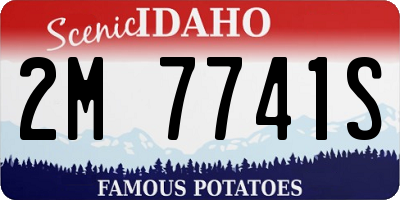 ID license plate 2M7741S