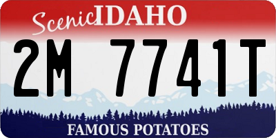 ID license plate 2M7741T