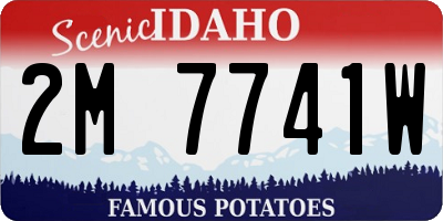 ID license plate 2M7741W