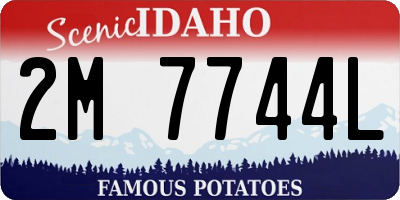 ID license plate 2M7744L