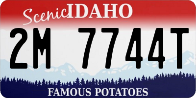 ID license plate 2M7744T