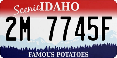 ID license plate 2M7745F