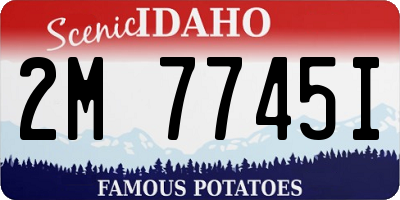 ID license plate 2M7745I