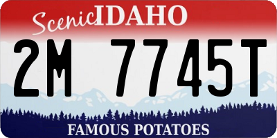 ID license plate 2M7745T
