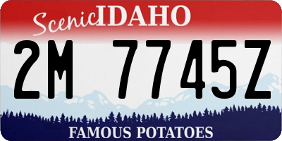 ID license plate 2M7745Z