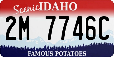 ID license plate 2M7746C