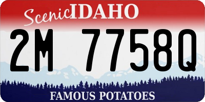 ID license plate 2M7758Q