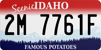 ID license plate 2M7761F