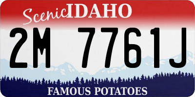 ID license plate 2M7761J