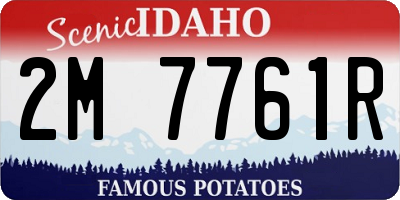 ID license plate 2M7761R