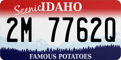 ID license plate 2M7762Q