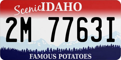 ID license plate 2M7763I