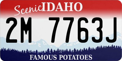 ID license plate 2M7763J