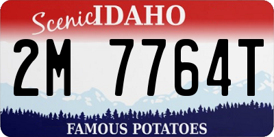 ID license plate 2M7764T