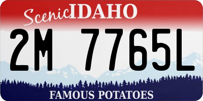 ID license plate 2M7765L