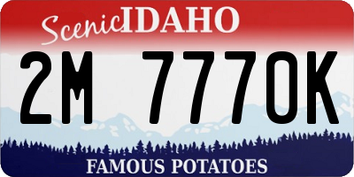 ID license plate 2M7770K