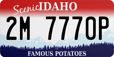 ID license plate 2M7770P