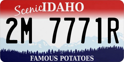 ID license plate 2M7771R