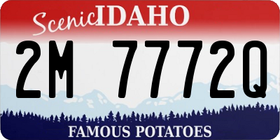 ID license plate 2M7772Q