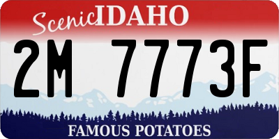 ID license plate 2M7773F