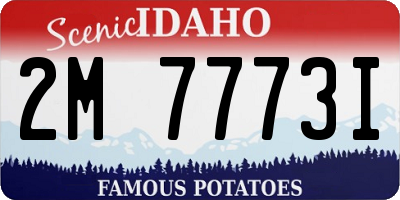 ID license plate 2M7773I