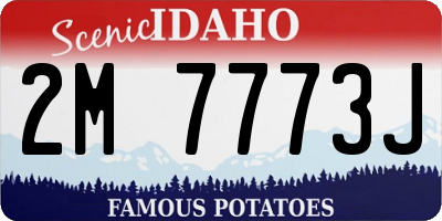 ID license plate 2M7773J