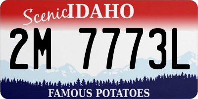 ID license plate 2M7773L