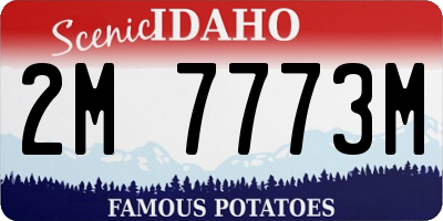 ID license plate 2M7773M