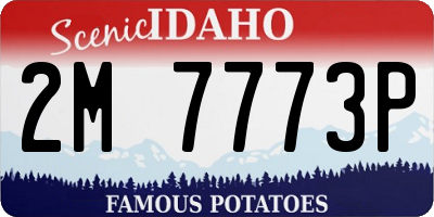 ID license plate 2M7773P
