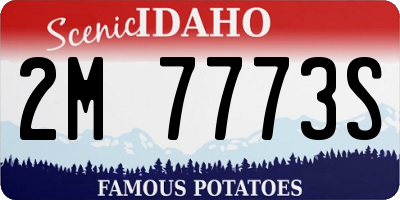 ID license plate 2M7773S