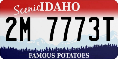 ID license plate 2M7773T