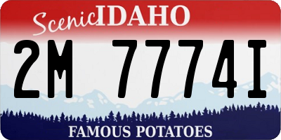 ID license plate 2M7774I