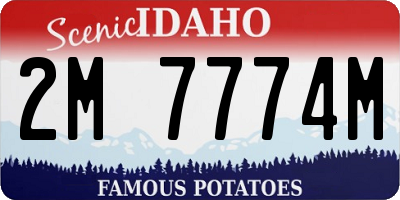 ID license plate 2M7774M