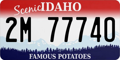 ID license plate 2M7774O