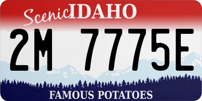 ID license plate 2M7775E