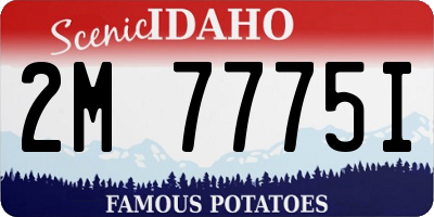 ID license plate 2M7775I