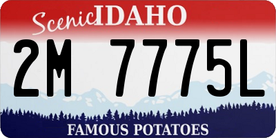 ID license plate 2M7775L
