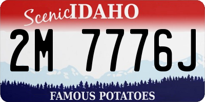 ID license plate 2M7776J