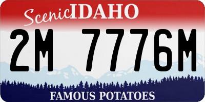ID license plate 2M7776M