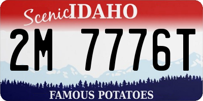 ID license plate 2M7776T