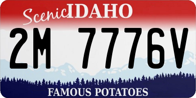 ID license plate 2M7776V