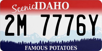 ID license plate 2M7776Y